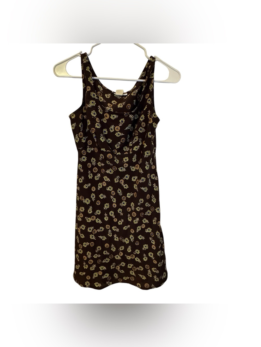 Rampage Brown Floral Midi Dress